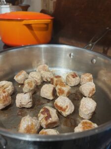 Brown the Meatballs