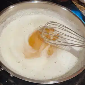 Browned Butter in a sauce pan.