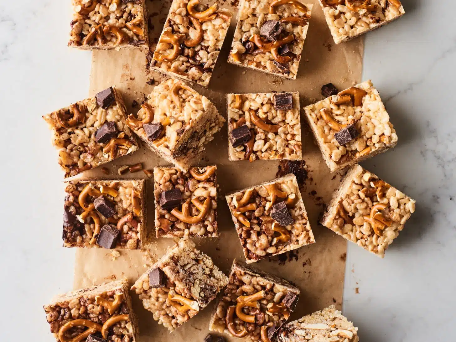 Brown Butter pretzel rice krispies treats.
