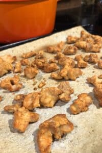 Baked orange chicken.