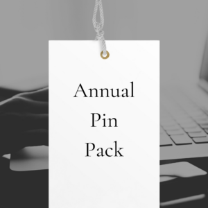 Annual Pin Pack for Food Bloggers - 52 Pinterest Pins Per Post