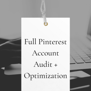 Pinterest account audit and optimization for food bloggers