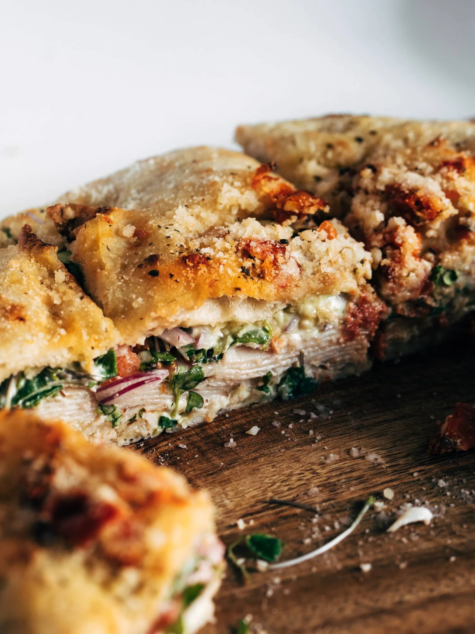 Trader Joe's Sun-Dried Tomato Focaccia Turkey Sandwich - No Cook Summer Recipe