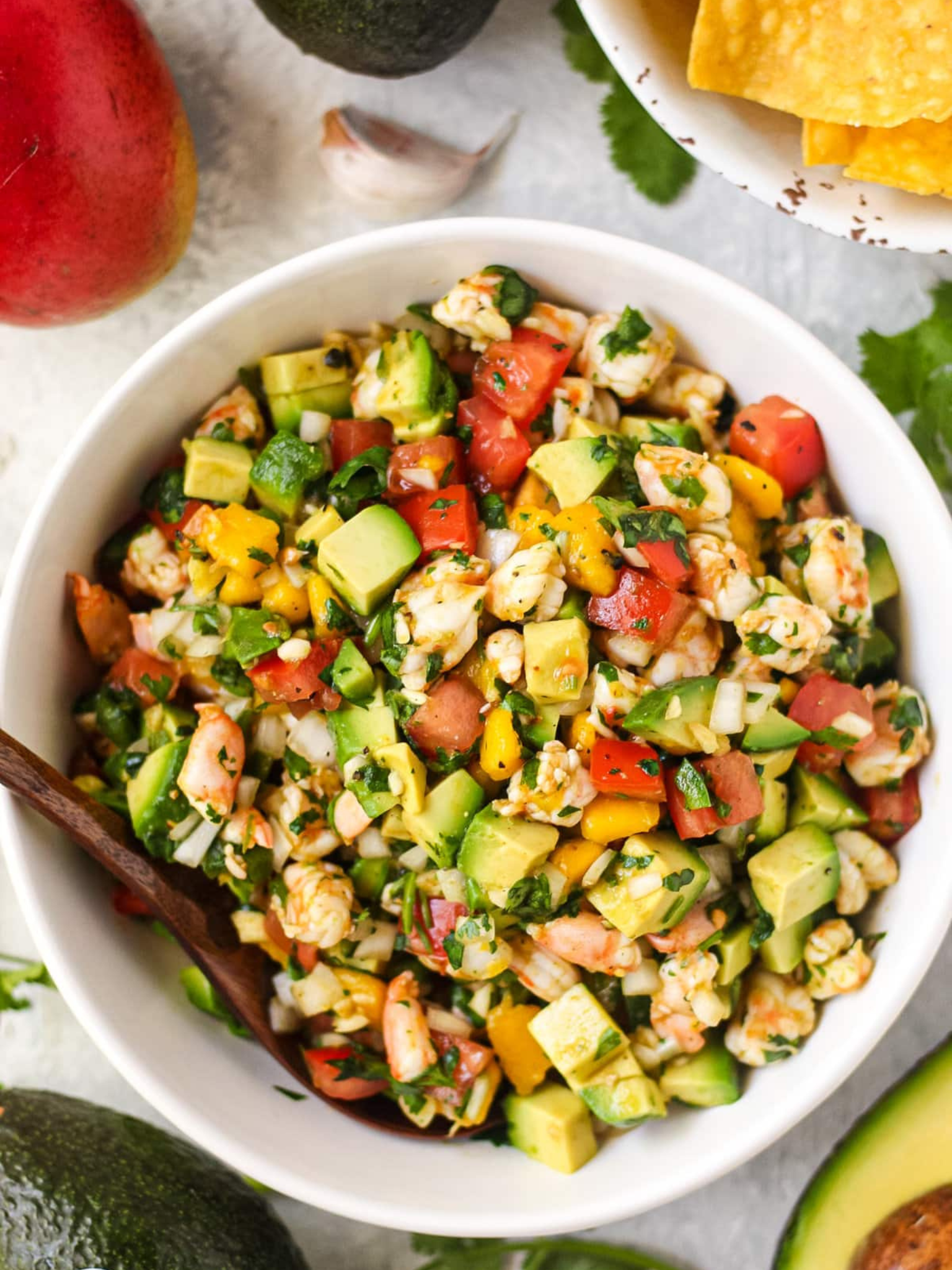 Easy Healthy Avocado, Shrimp, and Mango Ceviche