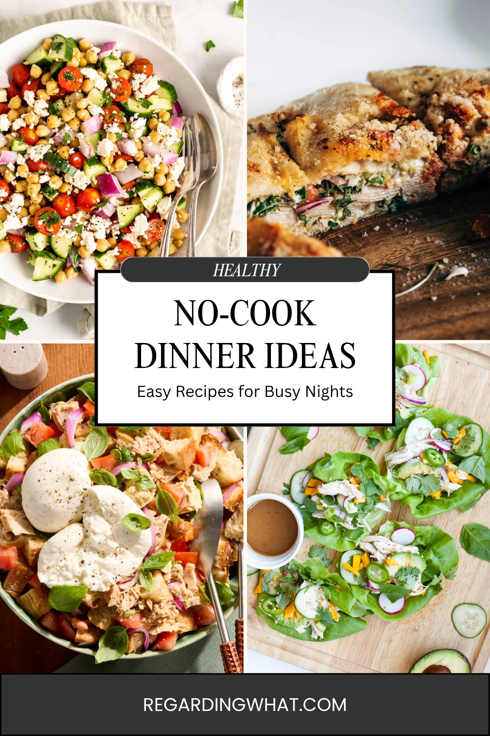 Healthy No Cook Dinner Ideas - Easy Recipes for Busy Nights