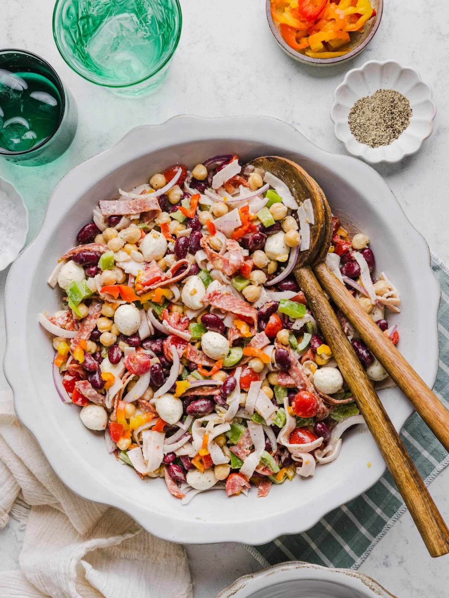 High-Protein Italian Grinder Dense Bean Salad
